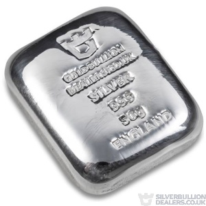 Gold Bullion Dealers 50 Gram Silver Bar